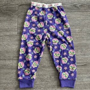 VINTAGE  Carters Baby Girl Pajama Pants Bottom Novelty Cupcakes Size 18 Month